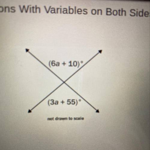 A. Find the value of a. b. Find the value of the marked angles.