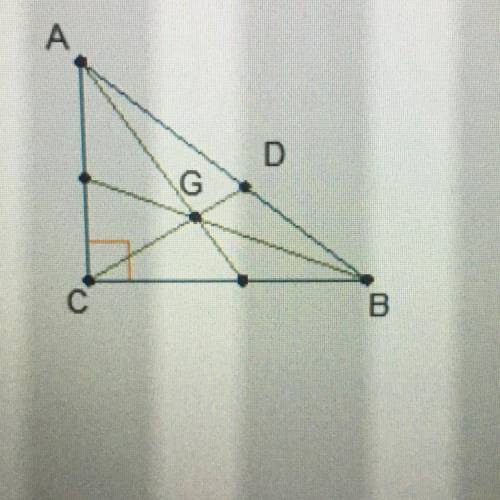 Point G is the centroid of triangle ABC. The length of segment CG is 6 units greater than the length