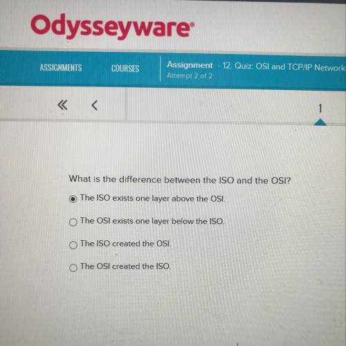 What is the difference between the ISO and the OSI