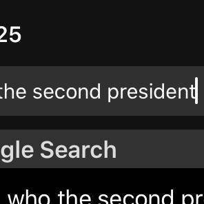 Who’s the second president