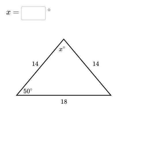 How do I find the value in x shown in the picture?