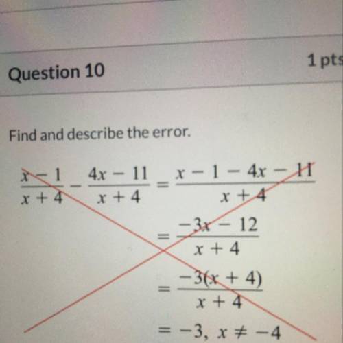 Find and describe the error.