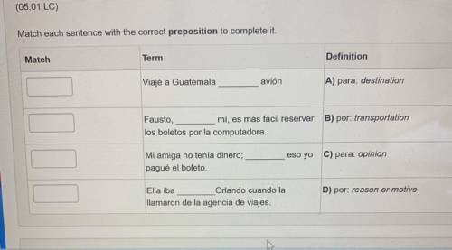 Please help! i got this wrong already once before and i’m terrible at spanish