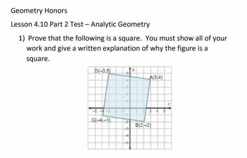 Geometry help! Please prove the following is a square with full explanation, I'm really lost.