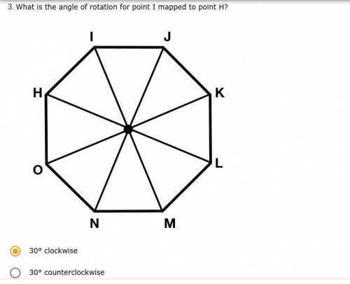 Is my answer correct?  the other options are  a.) 45° counterclockwise b.) 45° clockwise