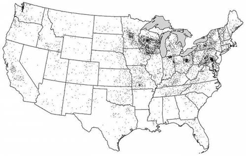 A. Identify ONE type of boundary data shown on the map.B. Identify the region of the United States w