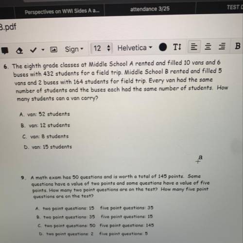 Can u help me with the math problems plz ?