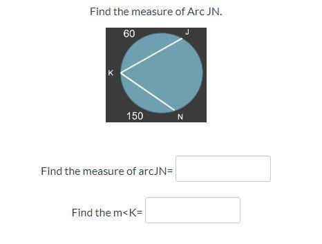 Find the measure of Arc JNFind the measure of arcJN= Find the m