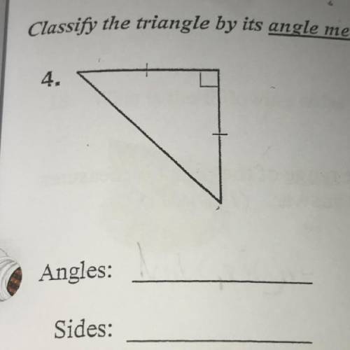 I need help finding the angle measurements and side lengths.