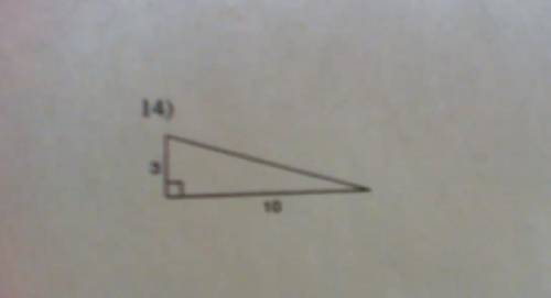 *PLEASE HELP* the pythagorean theorem-  FIND EACH MISSING LENGTH TO THE NEAREST TENTH. (the numbers