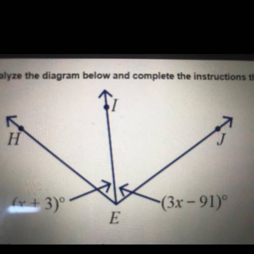 If BI bisects angle HEJ solve for x.