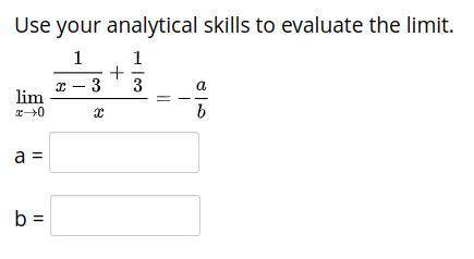 Use your analytical skills to evaluate the limit
