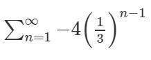 Consider the infinite geometric series...... In this image the lower limit of the summation notation