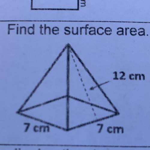 Find the surface area please help