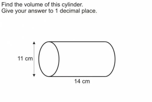 Cylinder formula maths calculation please help me with my homework using the attached image below fi