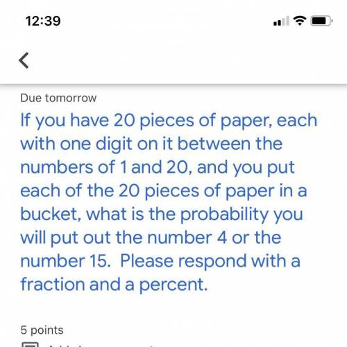 If you have 20 pieces of paper, each with one digit on it between the numbers of 1 and 20, and you p