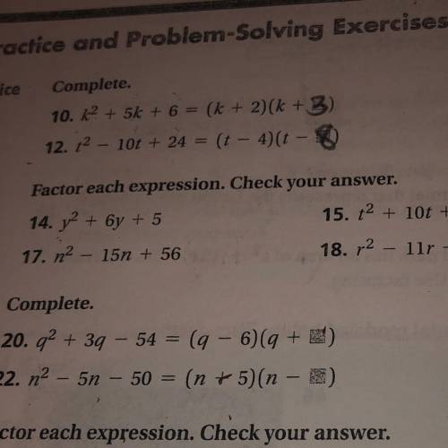 How do you do 14 and 15 or just explain an example please