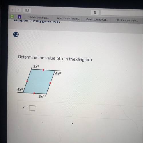 Find X please for geometry