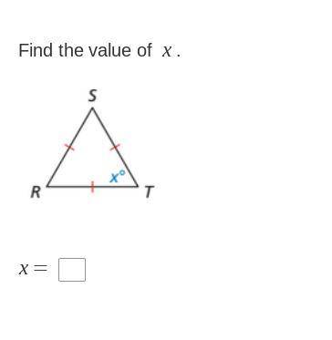 Plz help me find the value of x