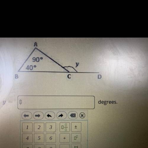 Hep me find the measure of angle y