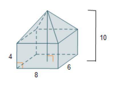 WILL GIVE BRAINLIEST Which expression represents the volume, in cubic units, of the composite figure