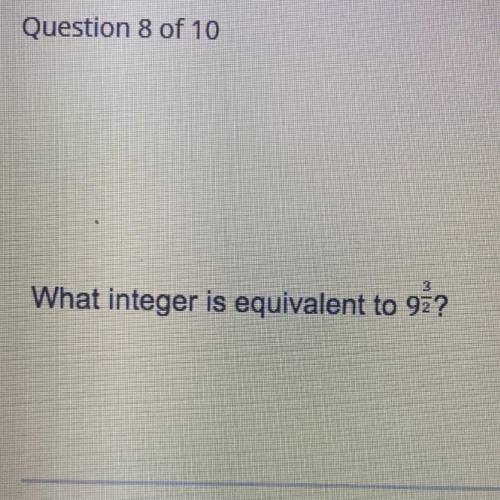 Integer equivalent to 9 3/2