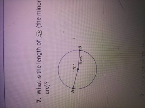 What is the length of AB (The minor arc)