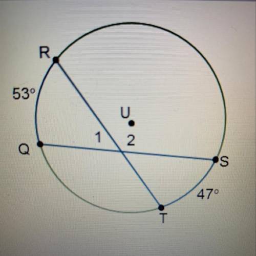 What are the measures of angles 1 and 2?