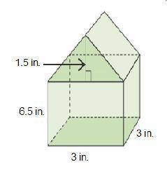 (i will give brainliest plus 50 points)To the nearest cubic inch, what is the volume of the small mi