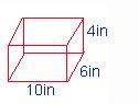 The volume of this rectangular solid WITHOUT a top is