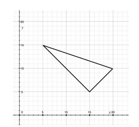 Determine the coordinates of the triangle to compute the perimeter of the triangle using the distanc