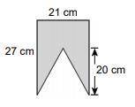 Find the compound area of the following shape. Do not include units in your answer. *