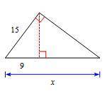 Solve for x, given that the triangles are similar.