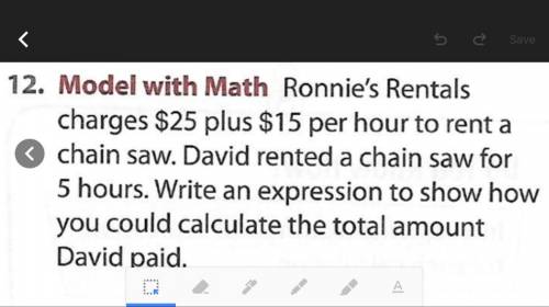 Write an expression to show how you could calculate the total amount David paid.