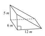 What is the volume of the prism below SHOW YOUR WORK PLEASE!