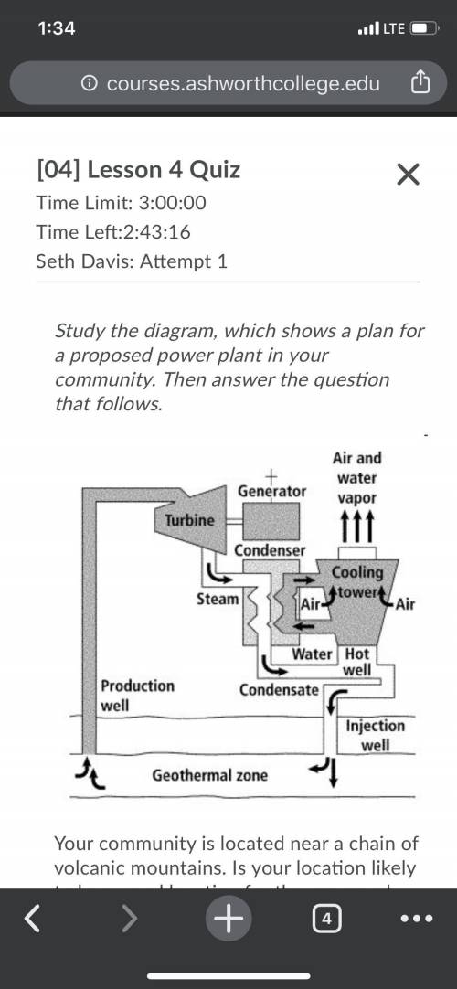 Which of the following would be valid reason to build the power plant? Question 11 options: a)  Geot