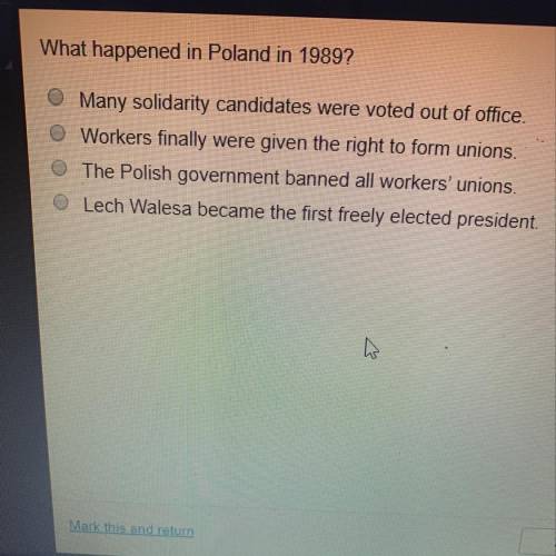 What happened in Poland in 1989