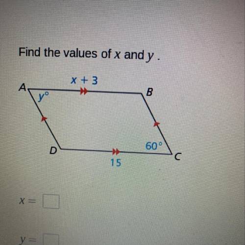 What is the x and y values