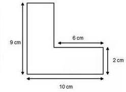 What is the area of the figure?A) 36 cm2 B) 48 cm2 C) 90 cm2 D) 102 cm2