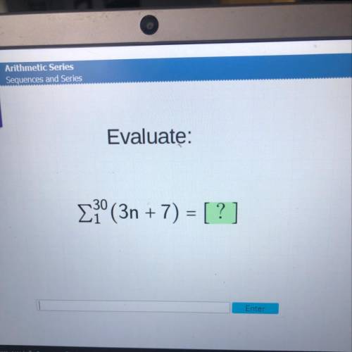 Evaluate: [1° (3n + 7) = [ ? ]