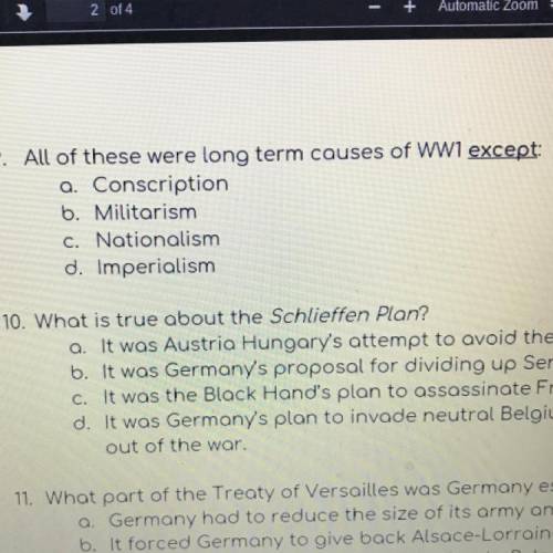 All these were long terms causes Of WW1 except