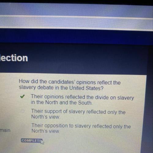 How did the candidates' opinions reflect the slavery debate in the United States? •I couldn’t find t