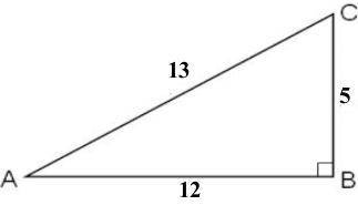 What is the sine ratio for ∠C? Question 1 options: 13/12 12/13 5/12 13/5 12/5 What is the cos ratio