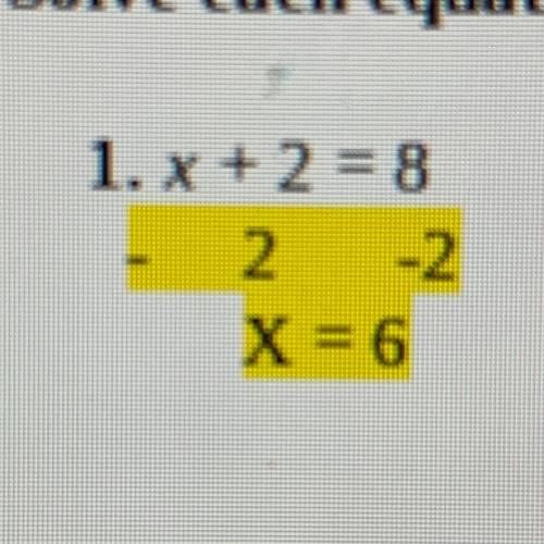 2. y +7=91 This is how we are supposed to do it but idk how to do it help someone