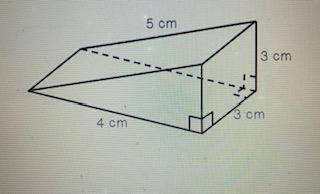 What is the volume of the triangular prism below?