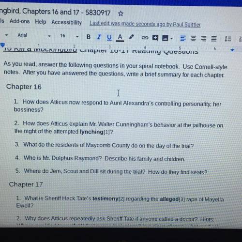 Someone help me with the questions on chapter 16 pls i accidentally posted this on the math section