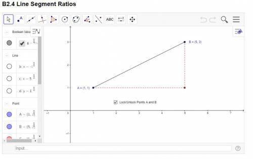 Edmentum Work involving ratio's and dividing line segments.