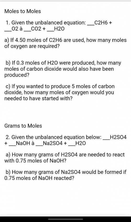 If 3.0 moles of h20 are produced, how many moles of carbon dioxide would be produced?I need help it
