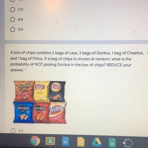 A box of chips contains 2 bags of Lays, 2 bags of Doritos, 1 bag of Cheetos, and 1 bag of Fritos. If