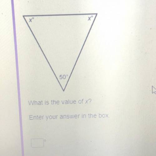 Help please :( What is the value of x? Enter your answer in the box